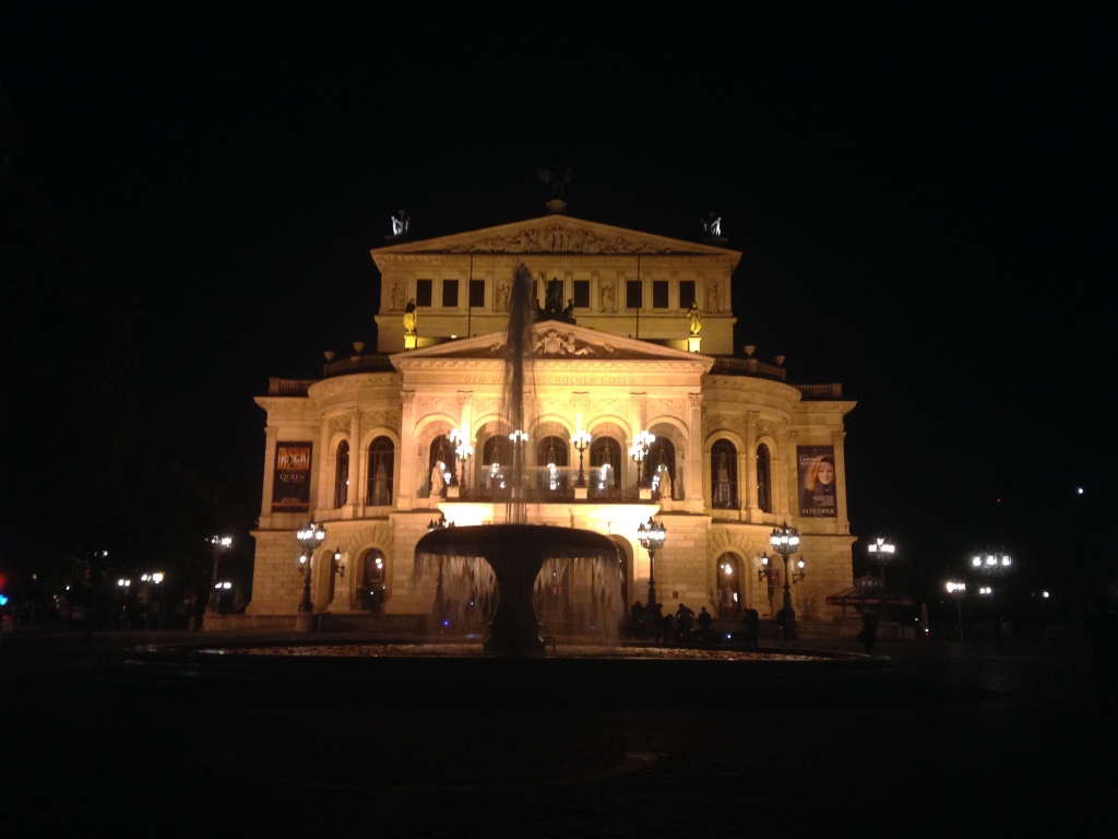 La antigua opera de Frankfurt