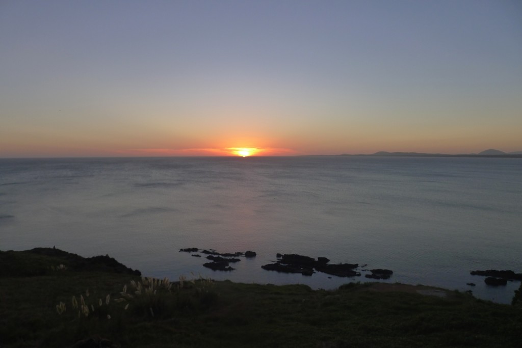 La puesta del sol desde Punta Ballena