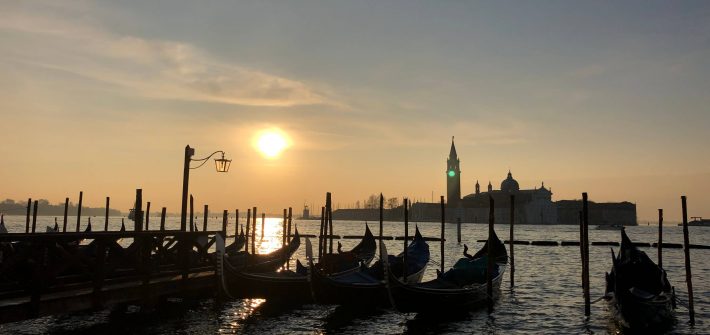 Amanecer san marco Venecia